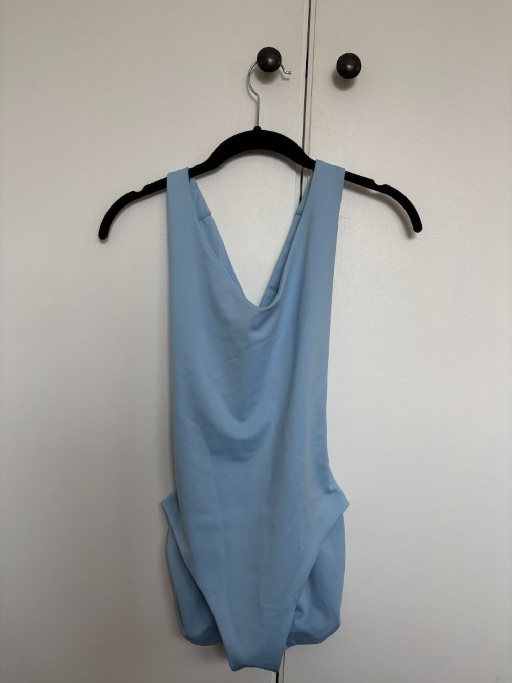 Londre Crossback One Piece Swimsuit in Light Blue
